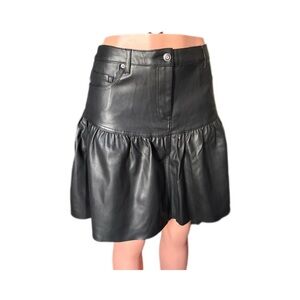 Zara Leather Mini Skirt